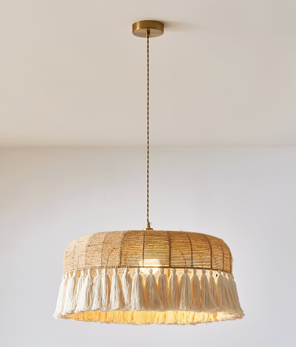 Handwoven Jute Pendant Light