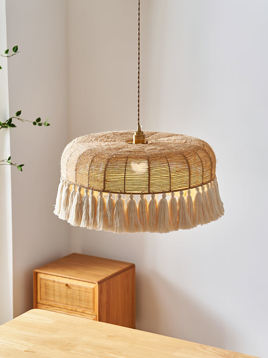 Handwoven Jute Pendant Light