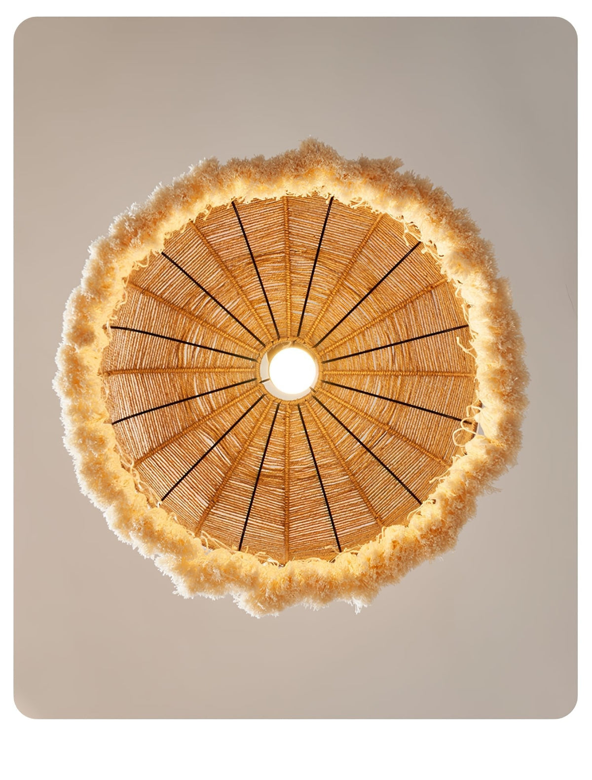 Handwoven Jute Pendant Light
