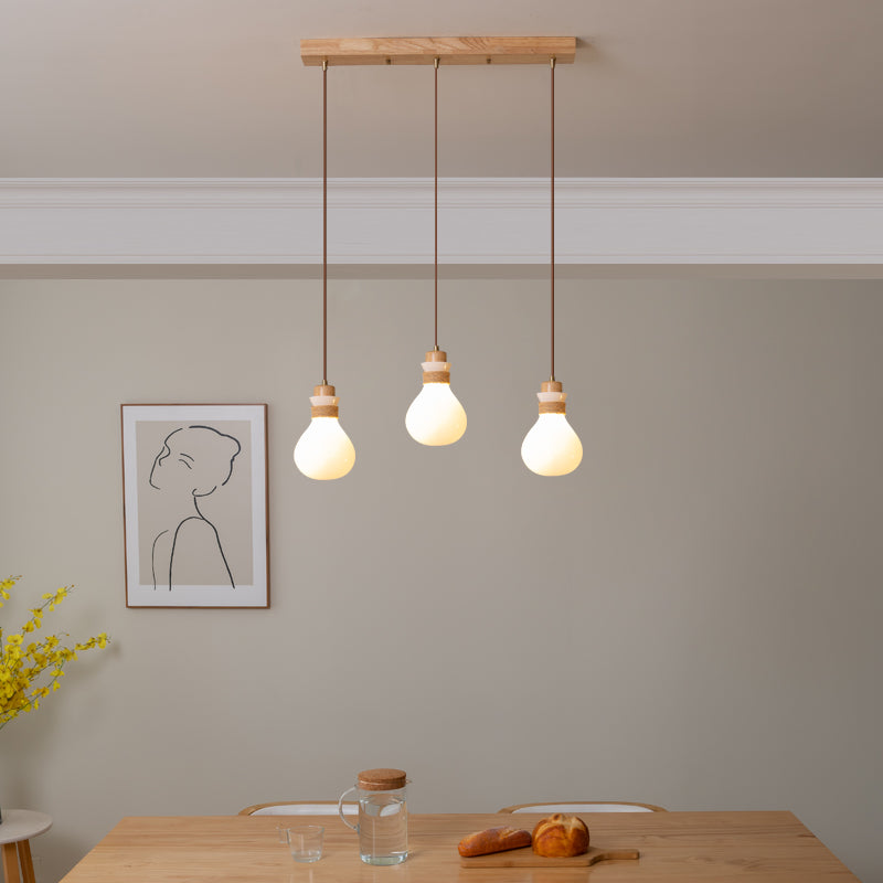 Hemp Rope Glass Pendant Lamp
