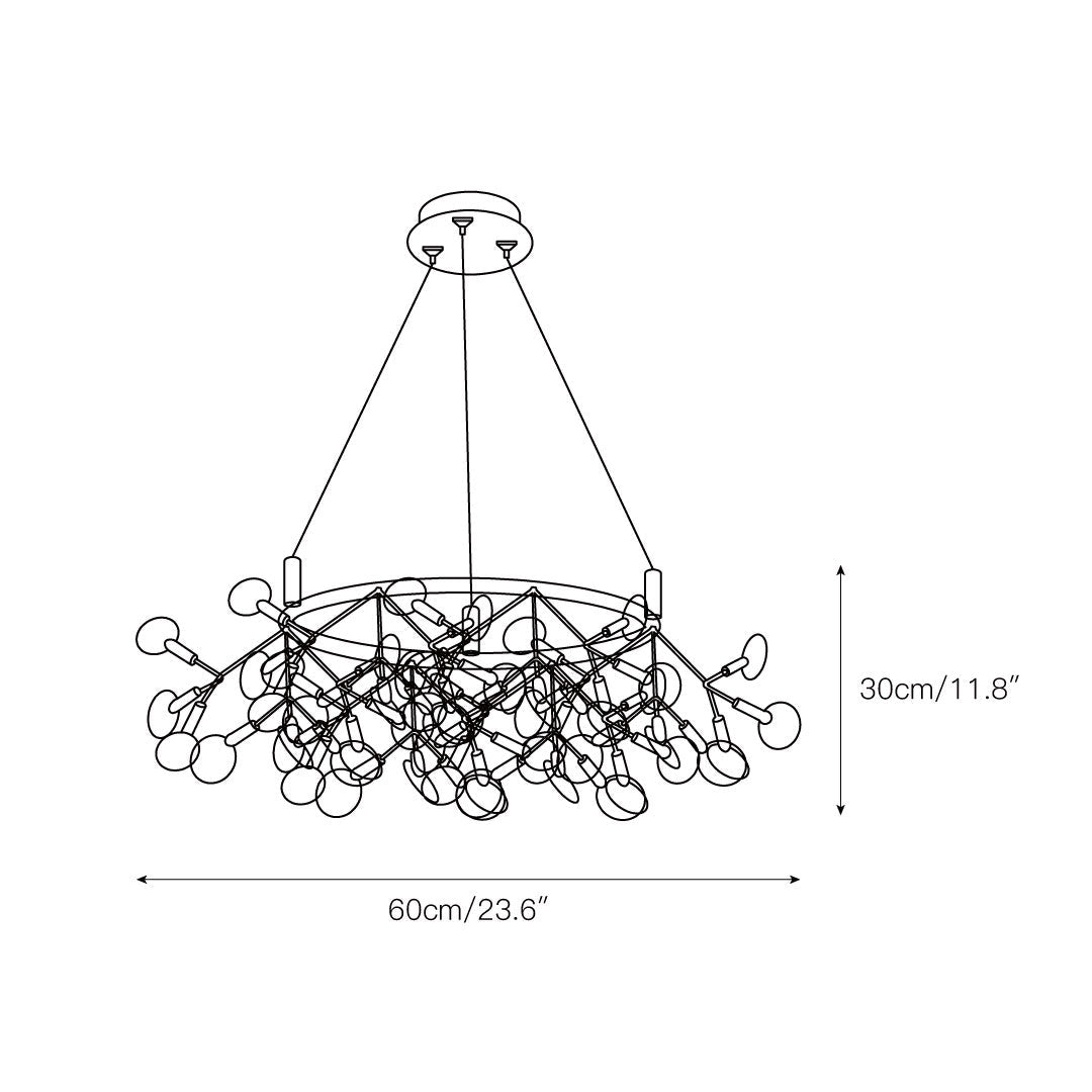 Heracleum Round Chandelier - view 3