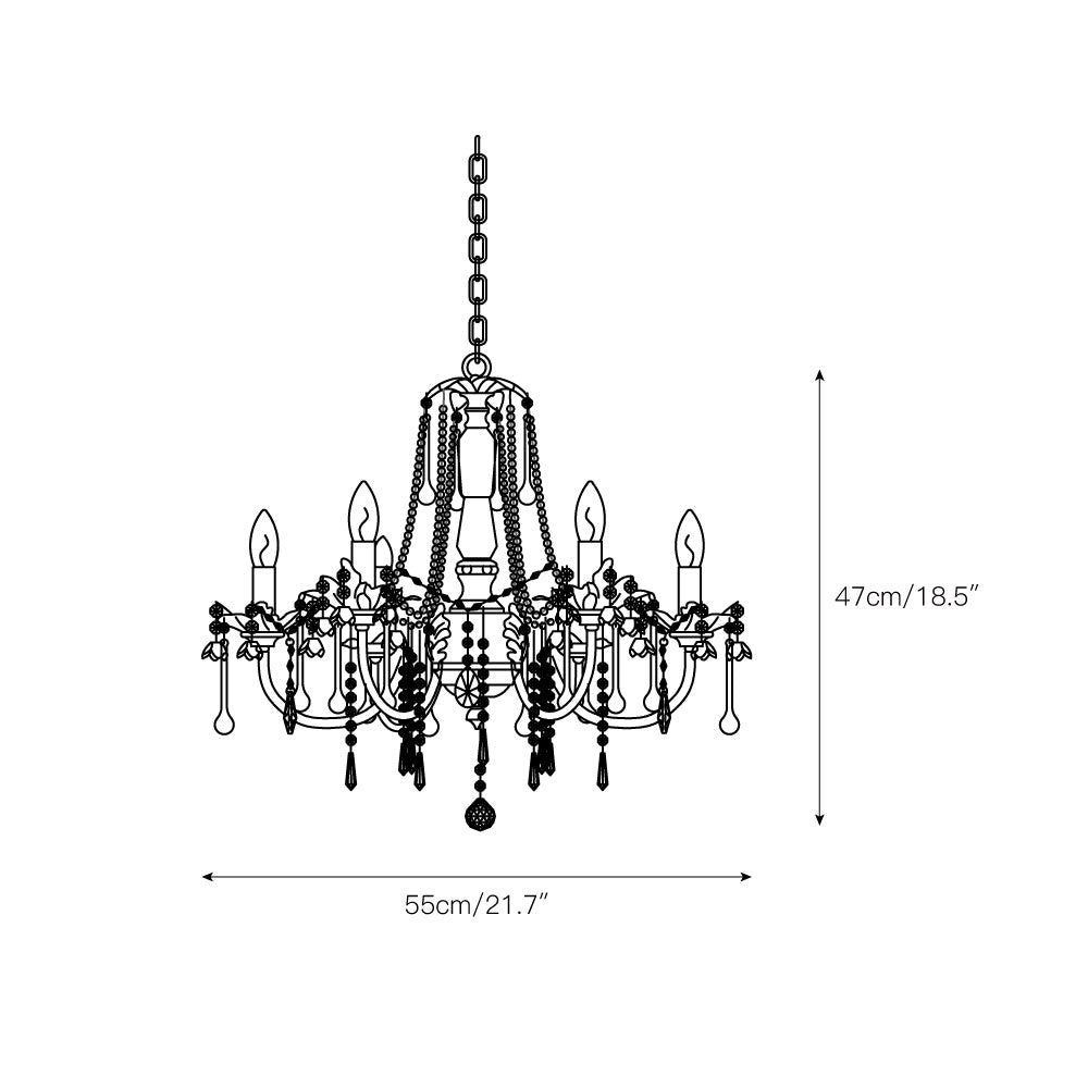 Heritage Rose Chandelier - view 3