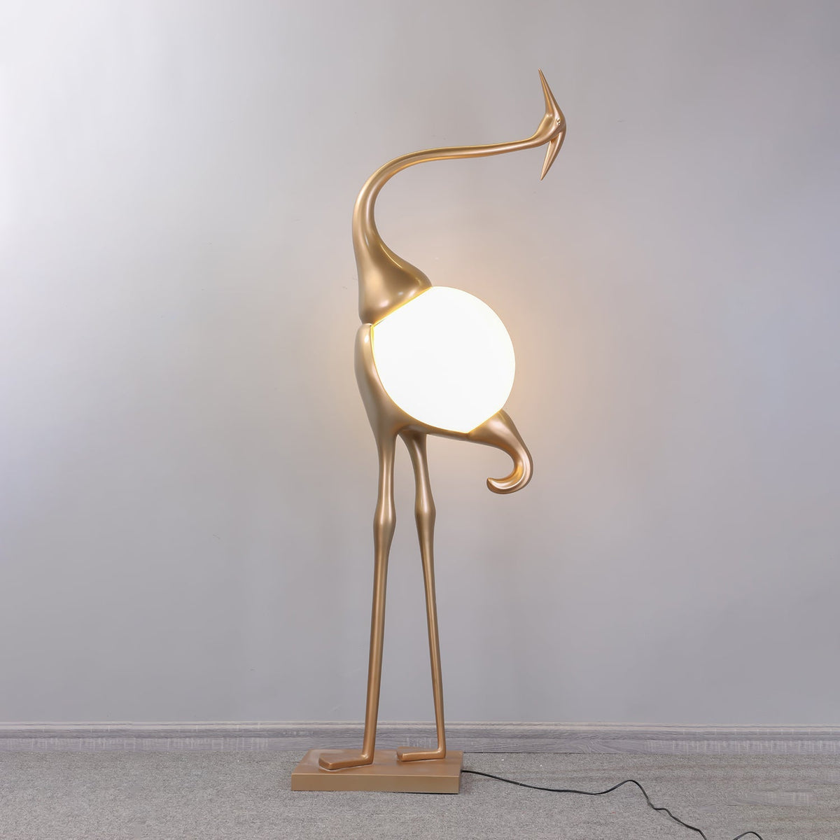 Heron Sculpture Floor Lamp - view 3