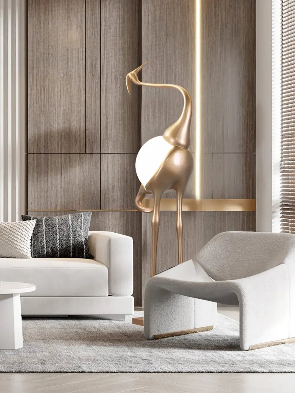 Heron Sculpture Floor Lamp - view 13