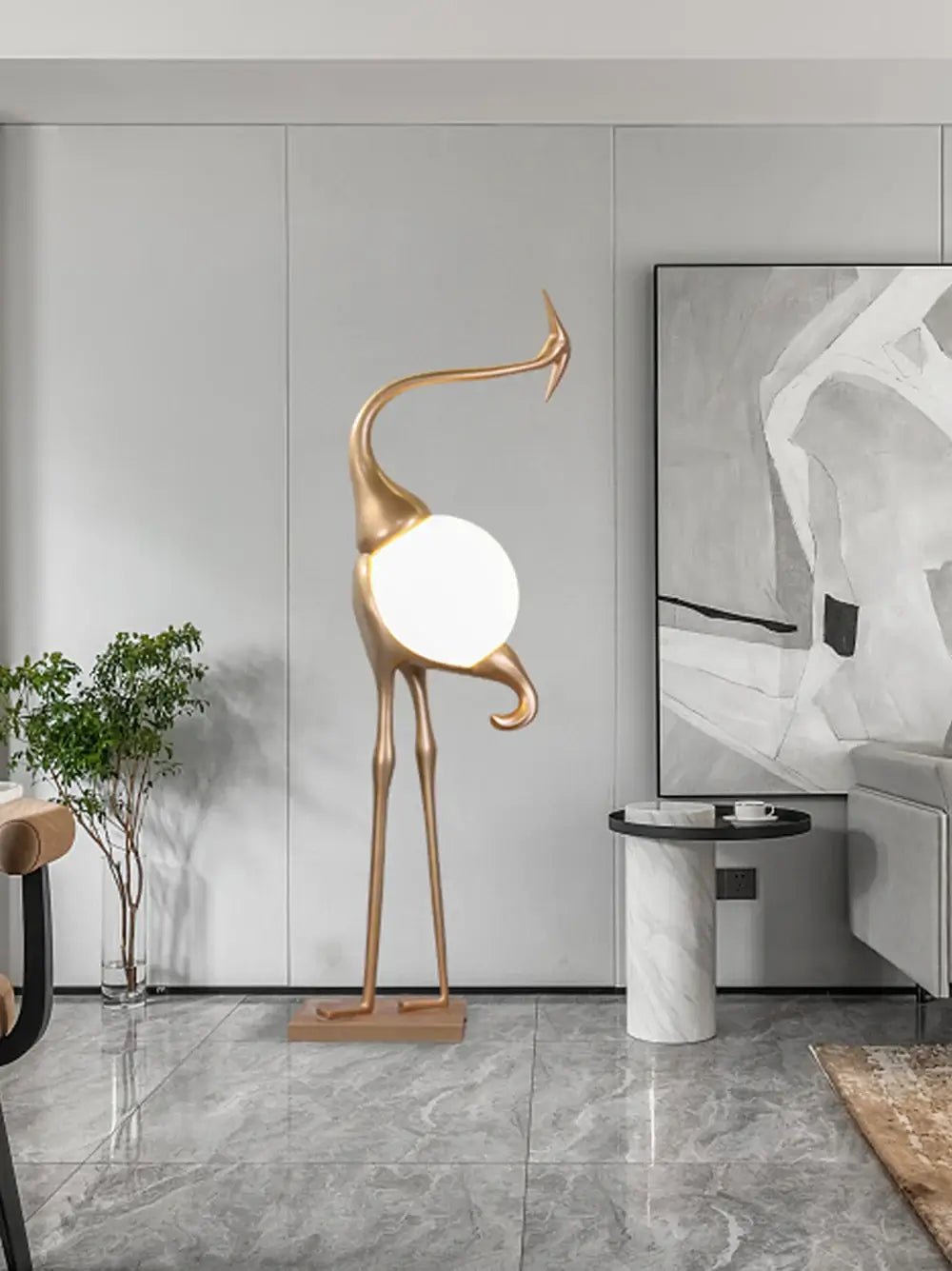 Heron Sculpture Floor Lamp - view 14