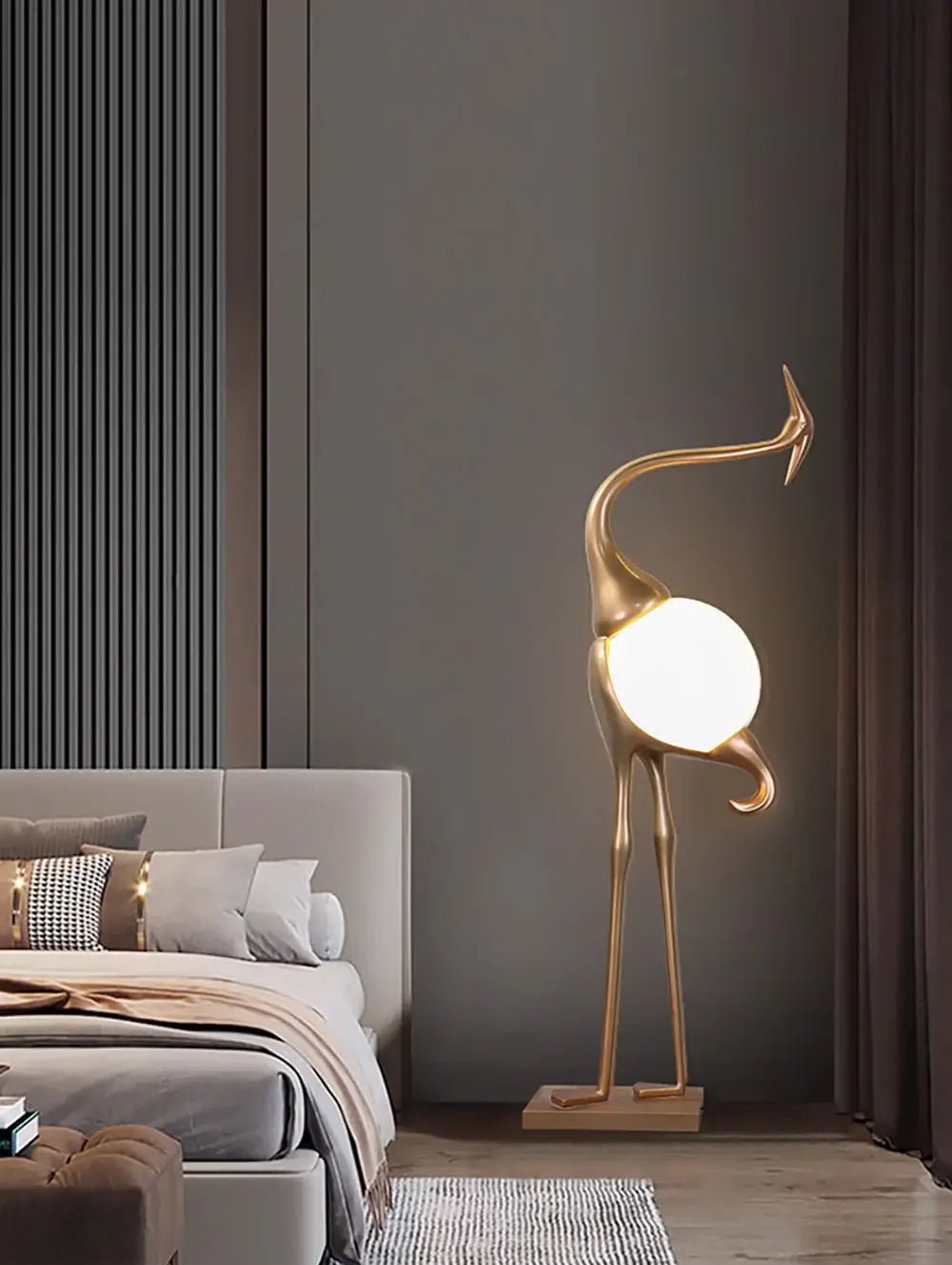 Heron Sculpture Floor Lamp - view 16