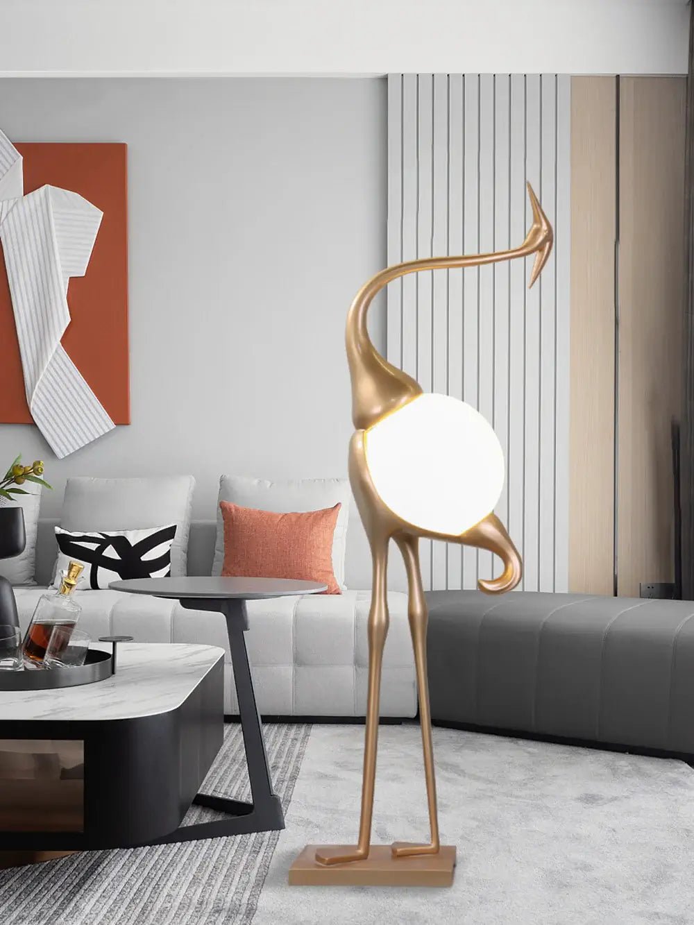 Heron Sculpture Floor Lamp - view 24