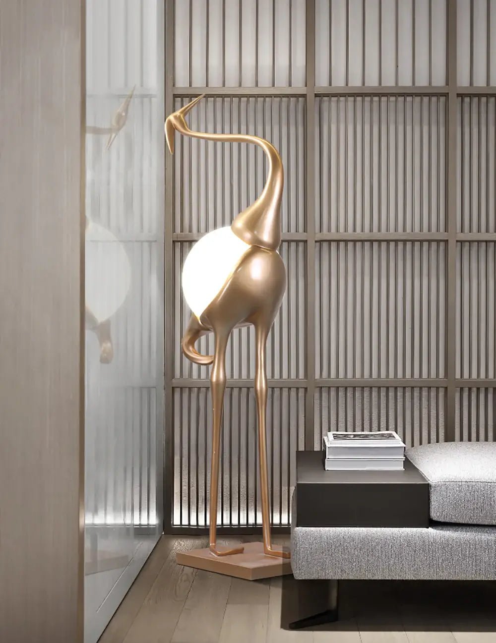 Heron Sculpture Floor Lamp - view 8