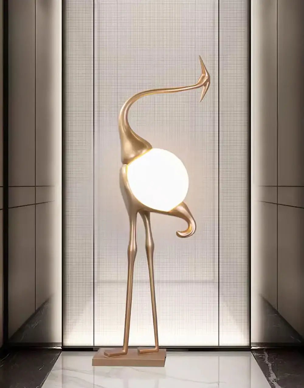 Heron Sculpture Floor Lamp - view 9