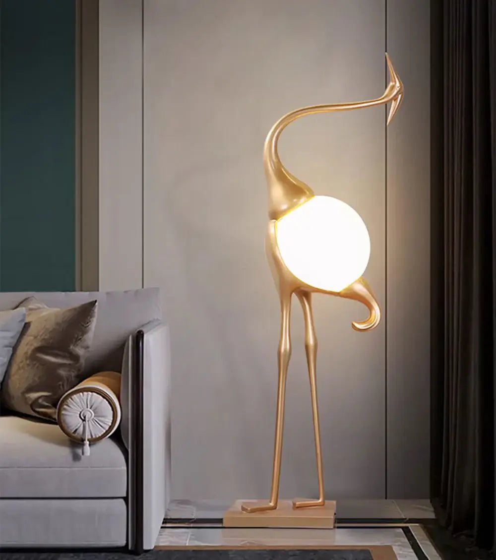 Heron Sculpture Floor Lamp - view 11