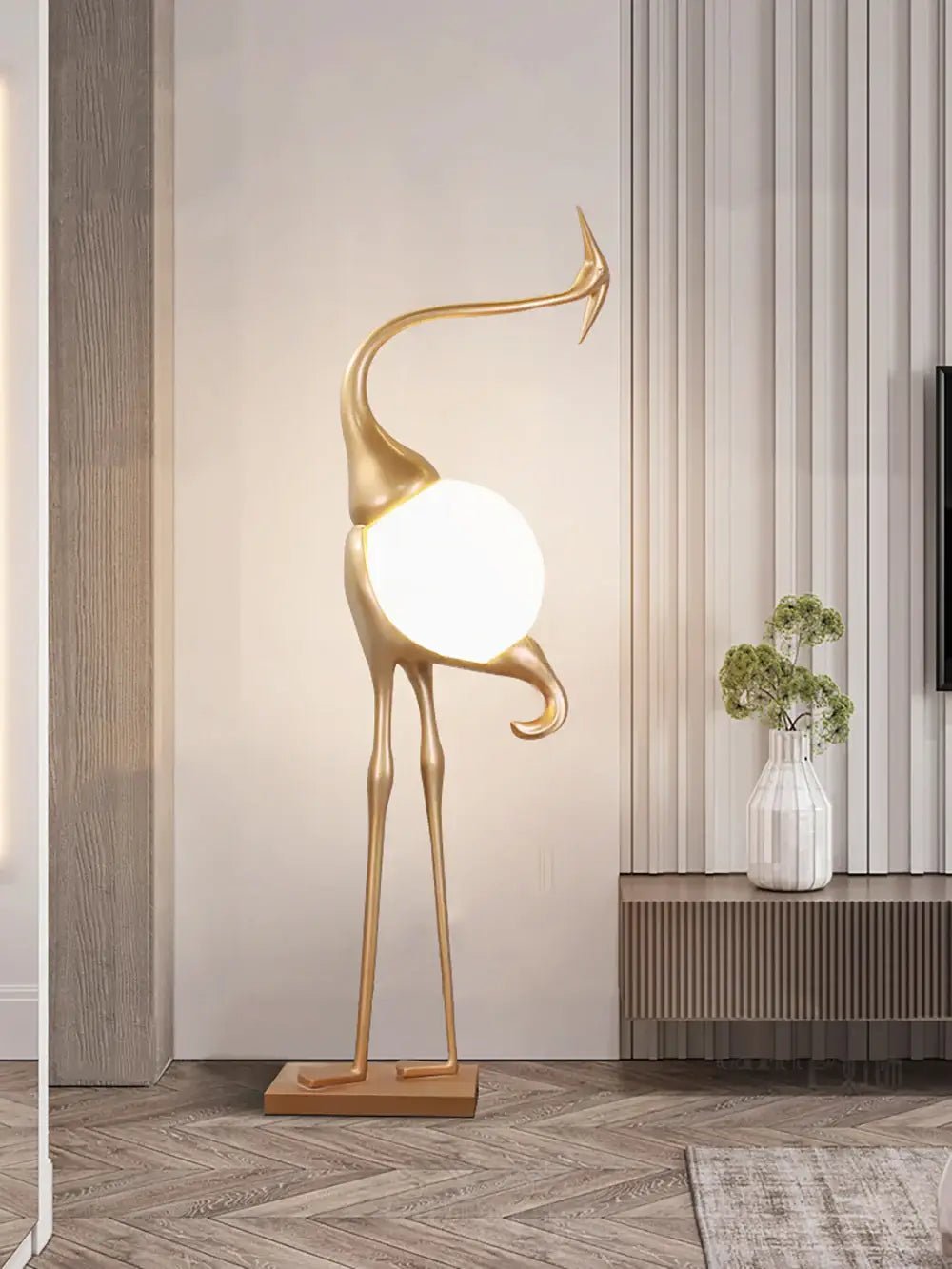 Heron Sculpture Floor Lamp - view 12