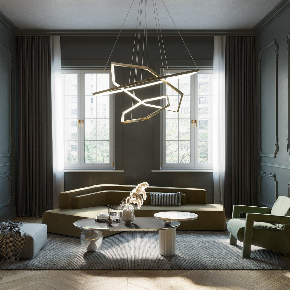 Hexagon Chandelier - view 4