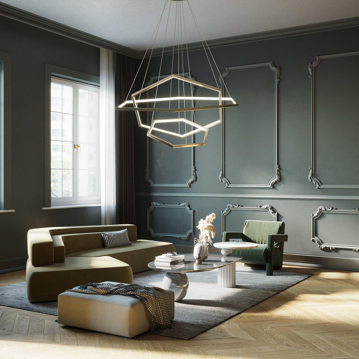 Hexagon Chandelier - view 12