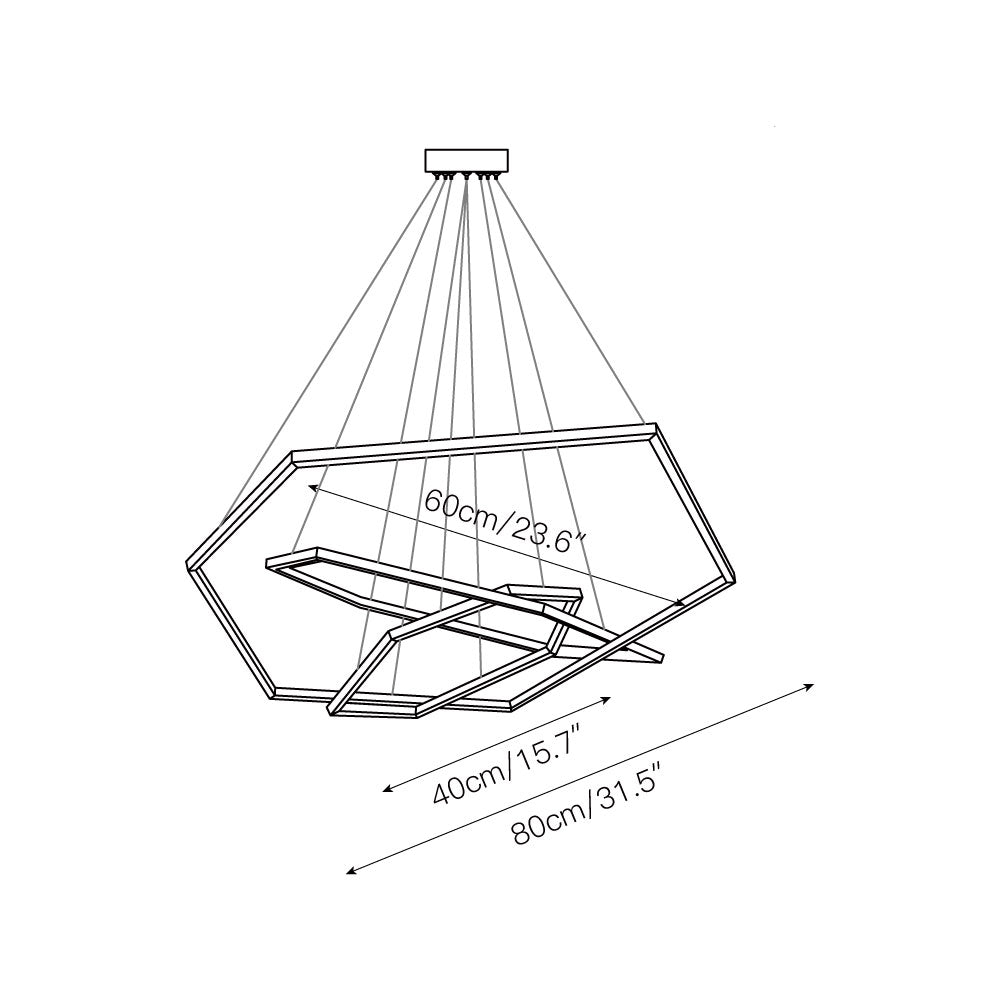 Hexagon Chandelier - view 5