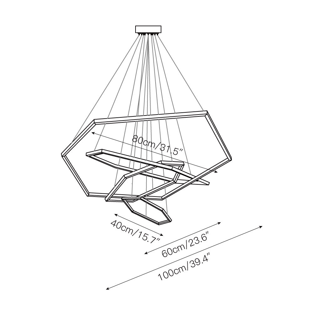 Hexagon Chandelier - view 6
