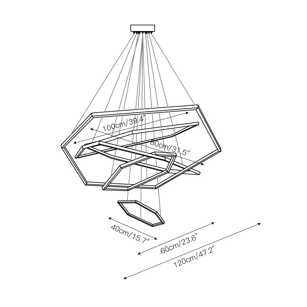 Hexagon Chandelier - view 7