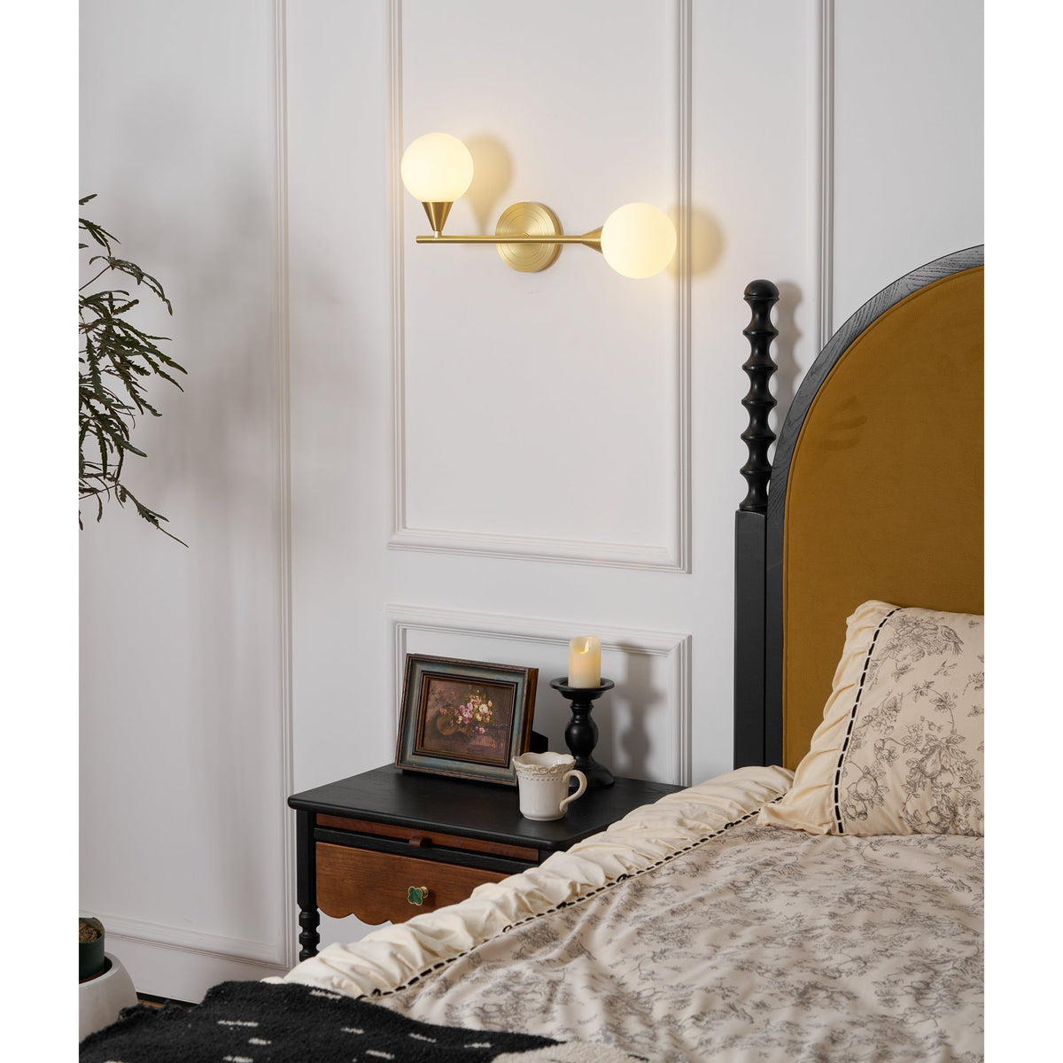 Holten Brass Armed Sconce