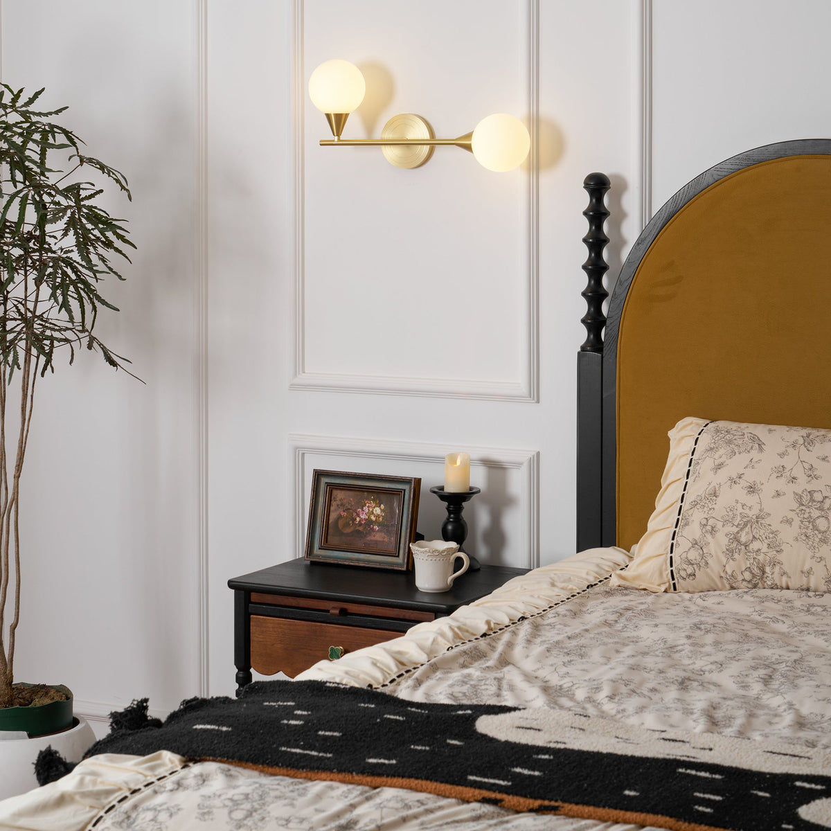 Holten Brass Armed Sconce