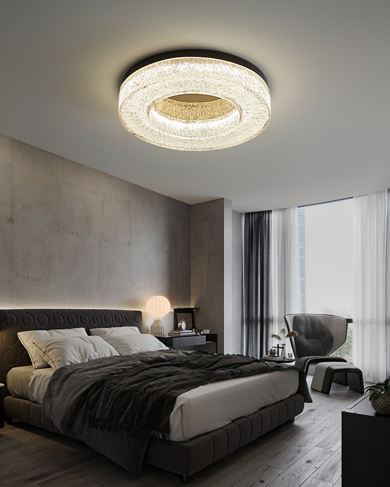 Ice Crack Circle Ceiling Lamp
