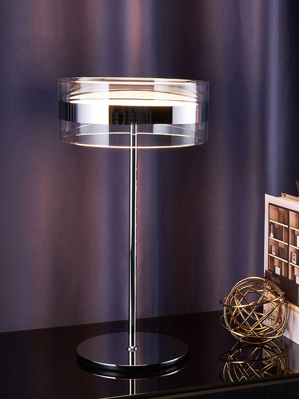 Impex Florina Chrome Table Lamp - view 11