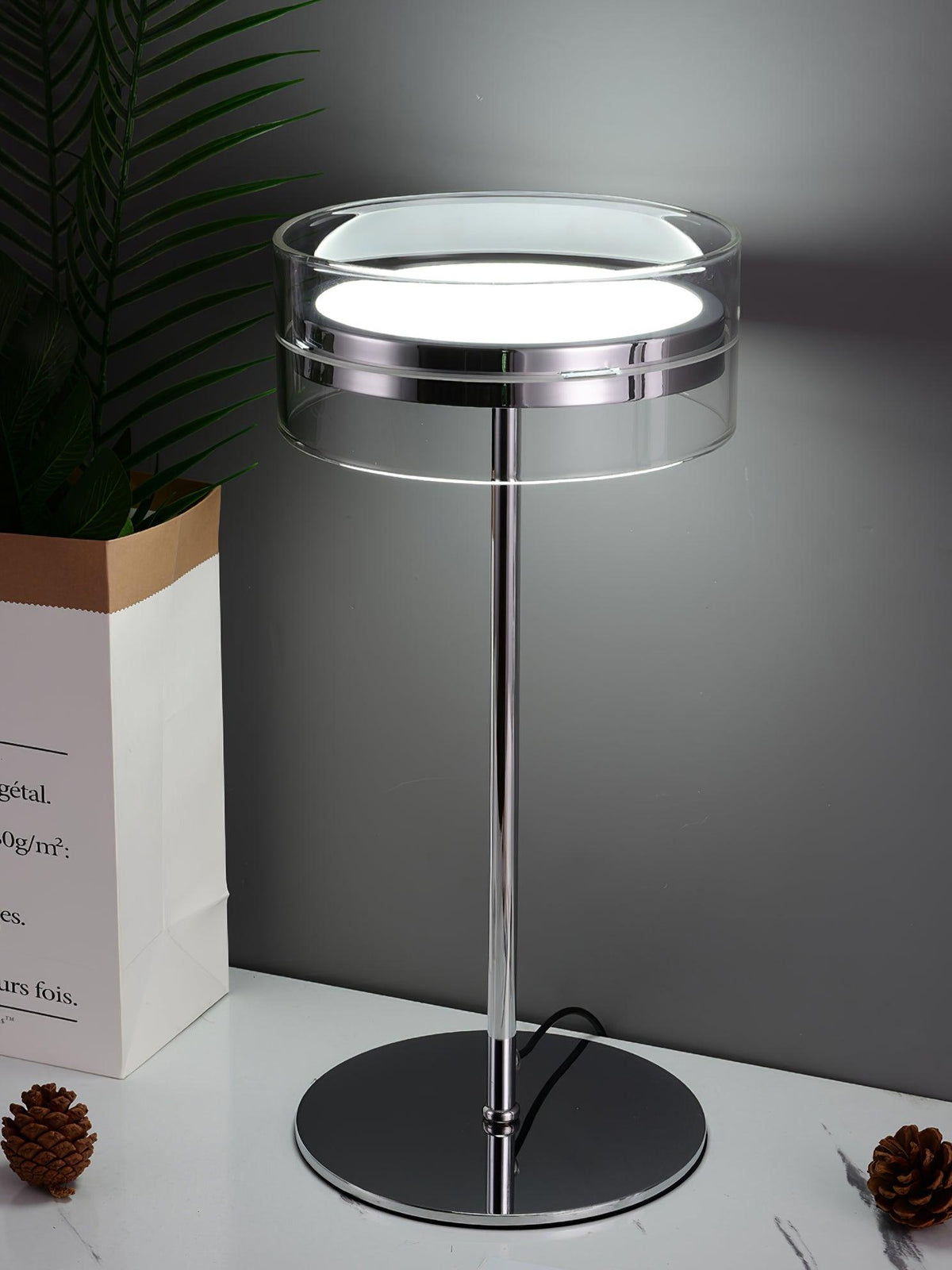 Impex Florina Chrome Table Lamp - view 15