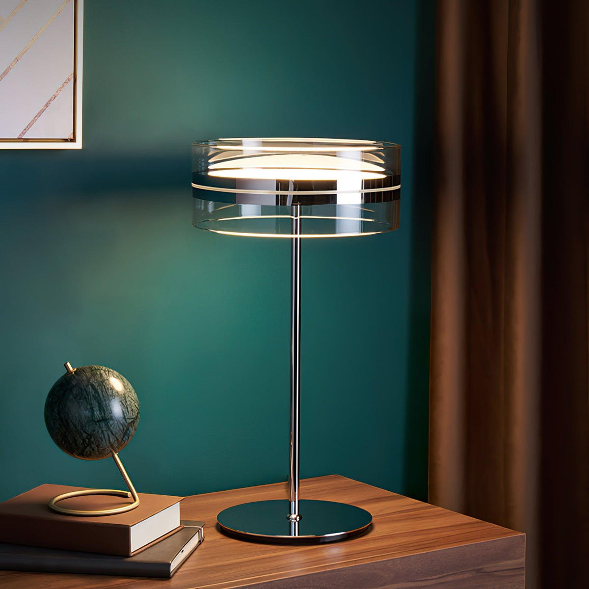 Impex Florina Chrome Table Lamp - view 2