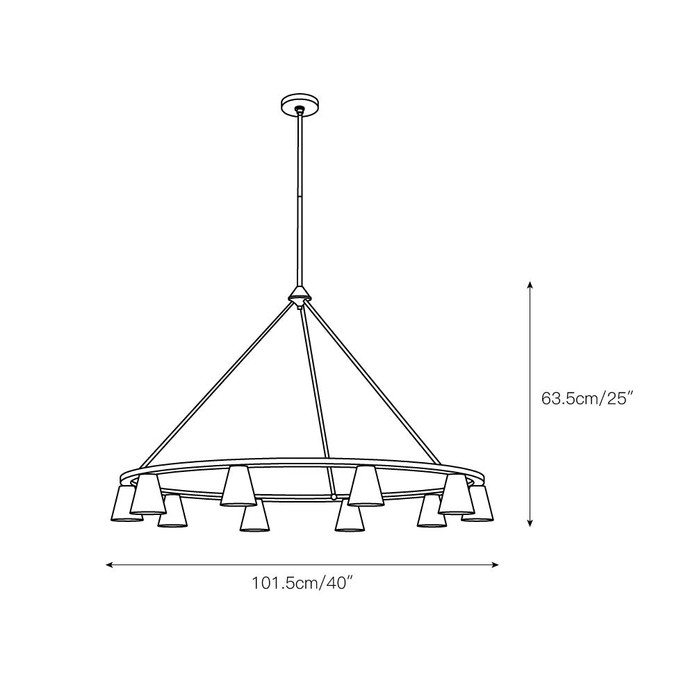 Ironstone Chandelier - view 3