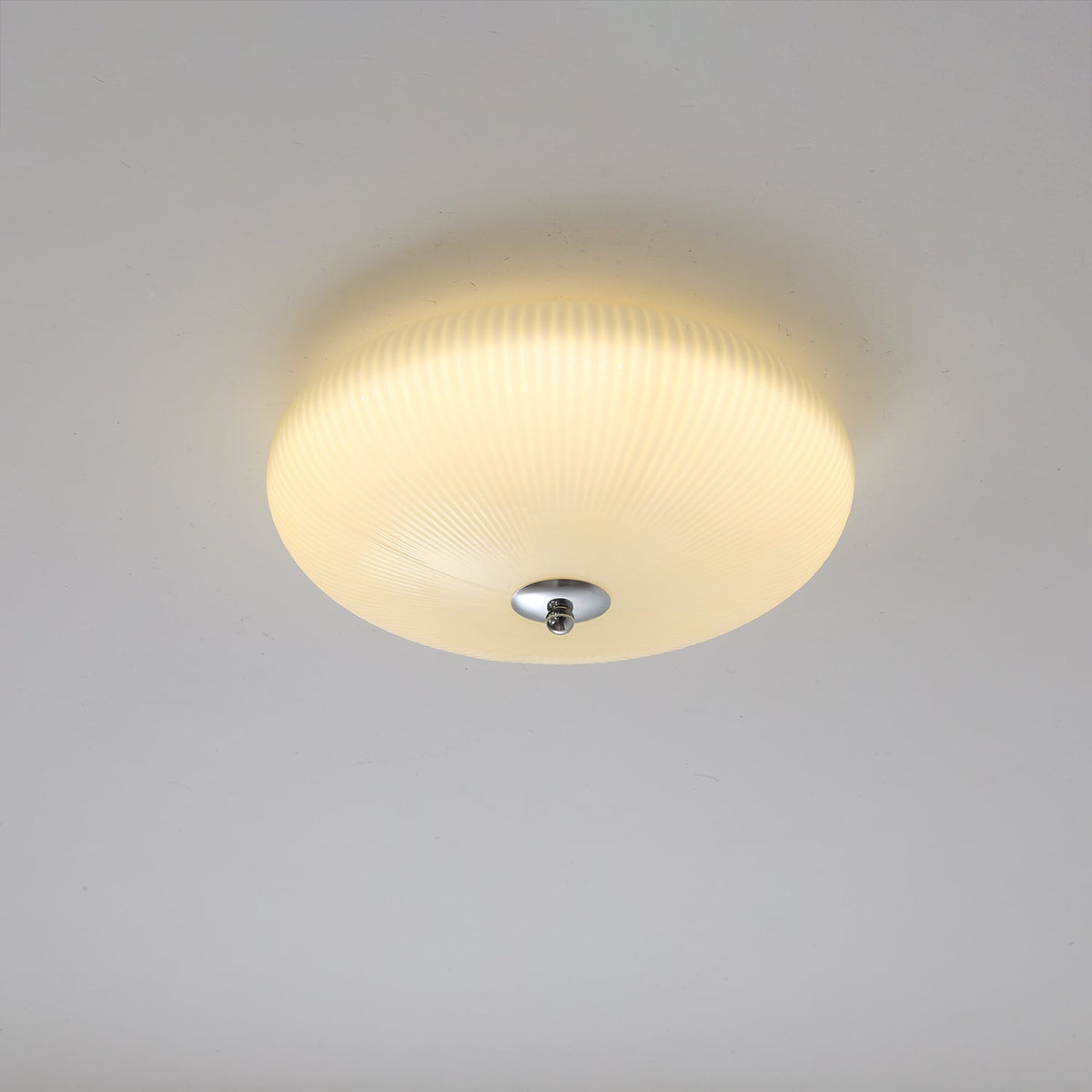 Ivory Ripple Ceiling Light