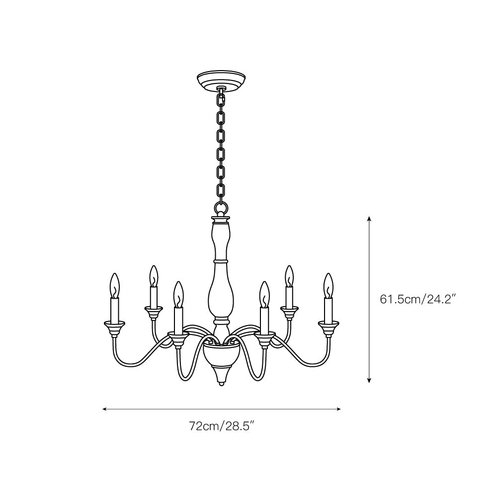 Izuell Candle Chandelier - view 3