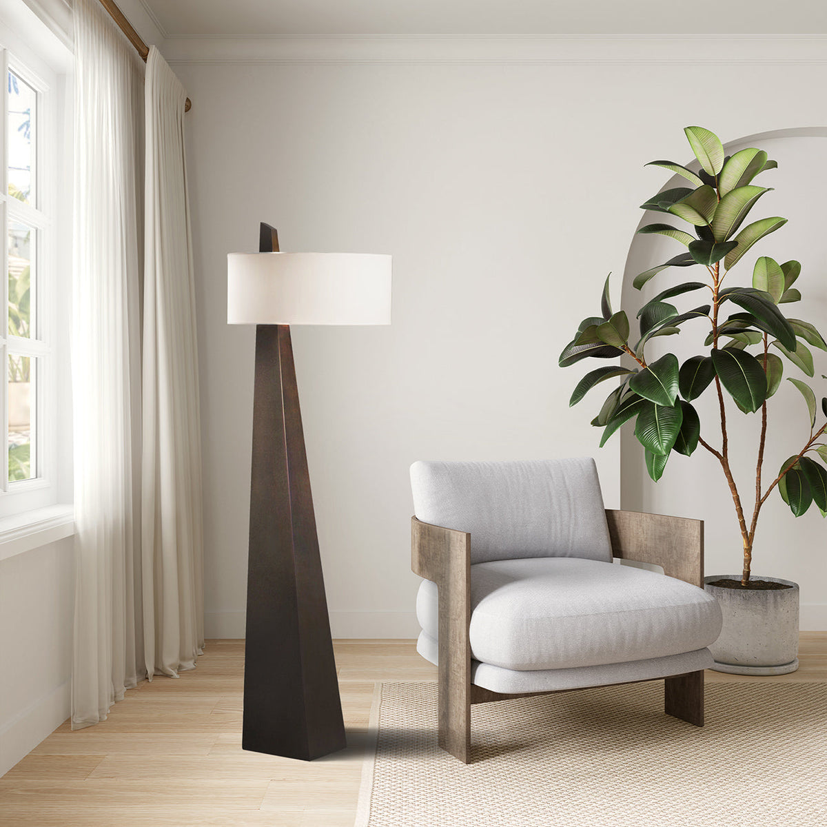 Jett Obelisk Floor Lamp - view 2