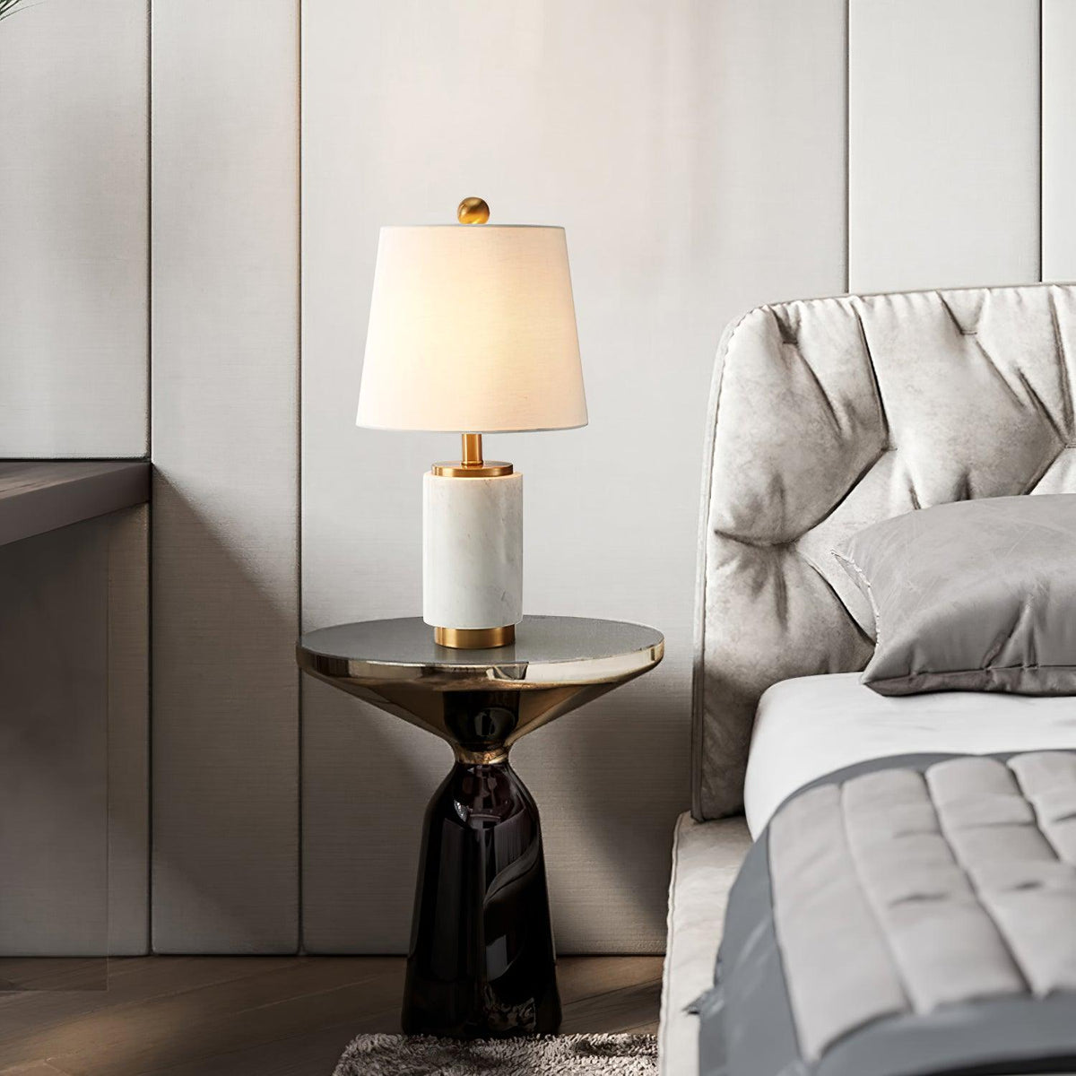 Joan Marble Table Lamp - view 10