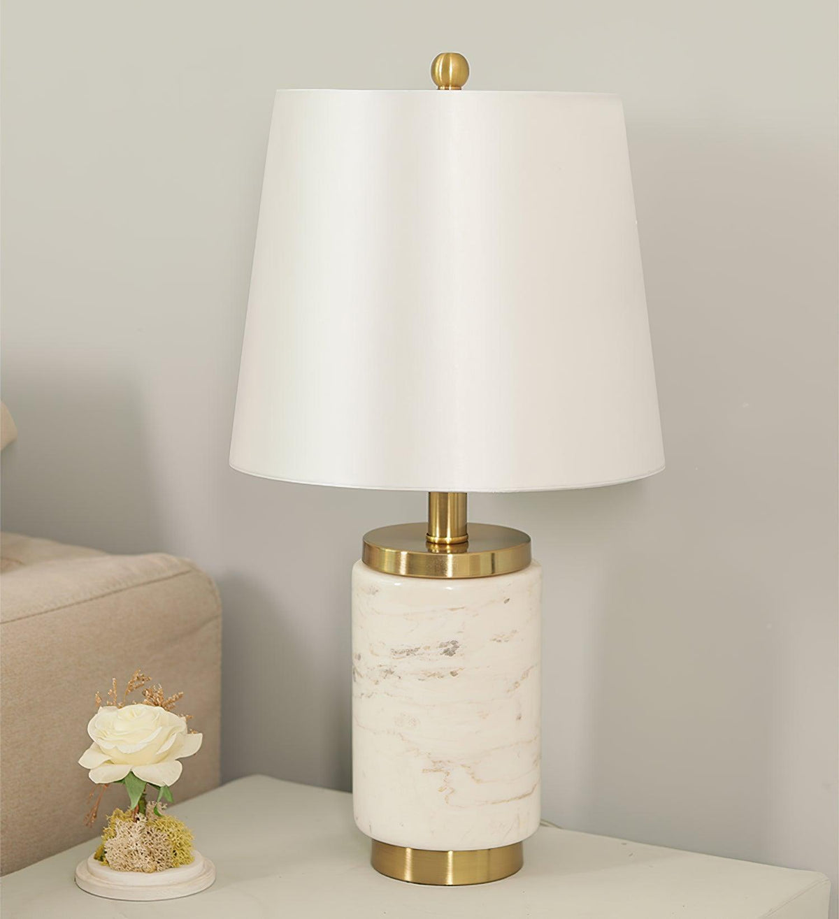 Joan Marble Table Lamp - view 11