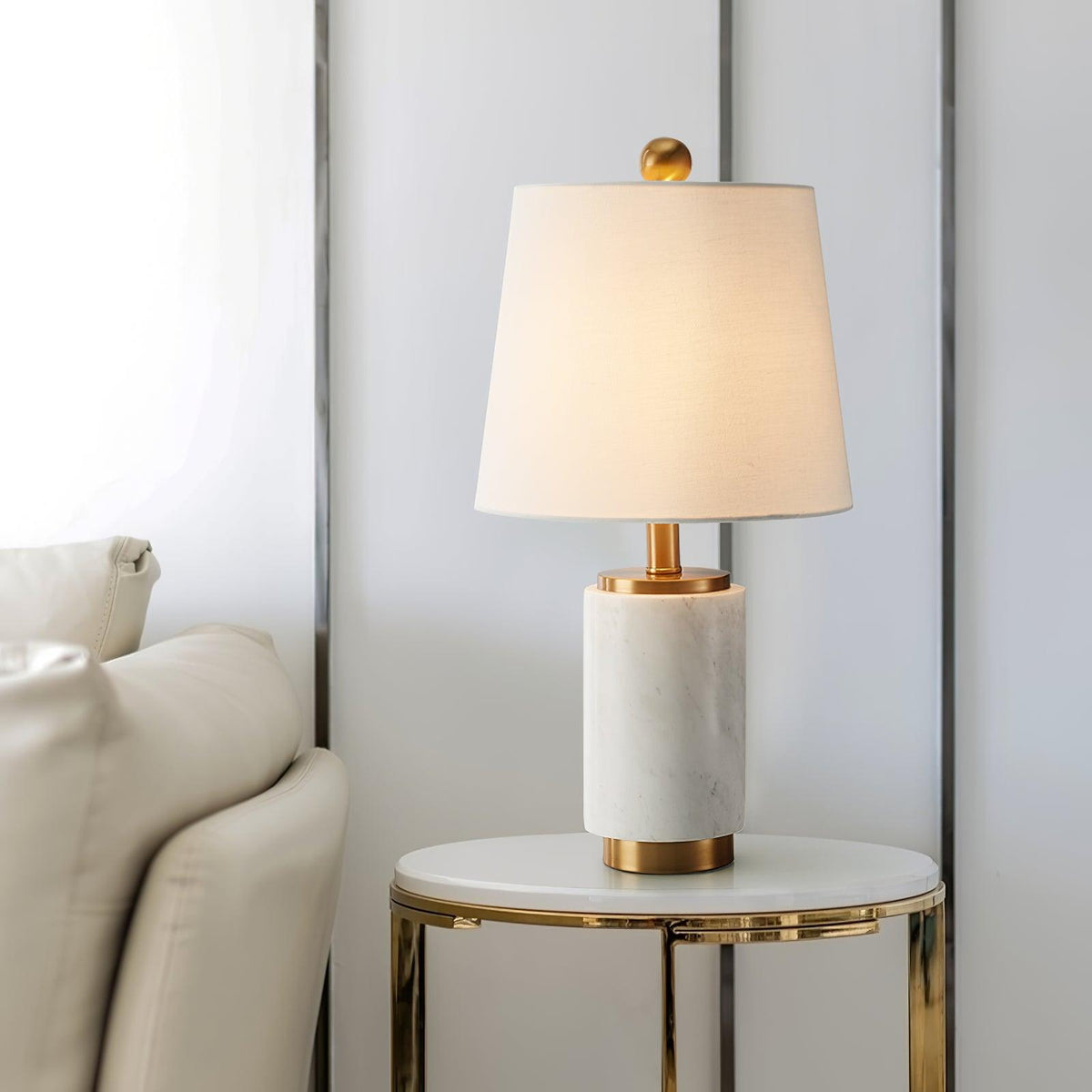 Joan Marble Table Lamp - view 3