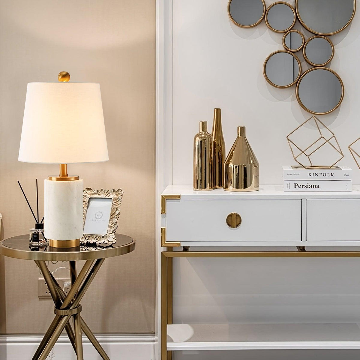 Joan Marble Table Lamp - view 13