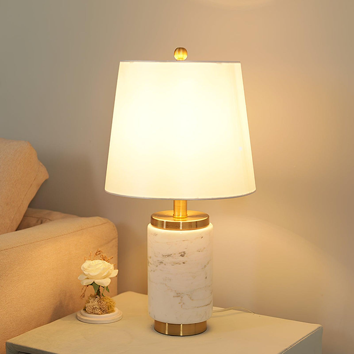 Joan Marble Table Lamp - view 4