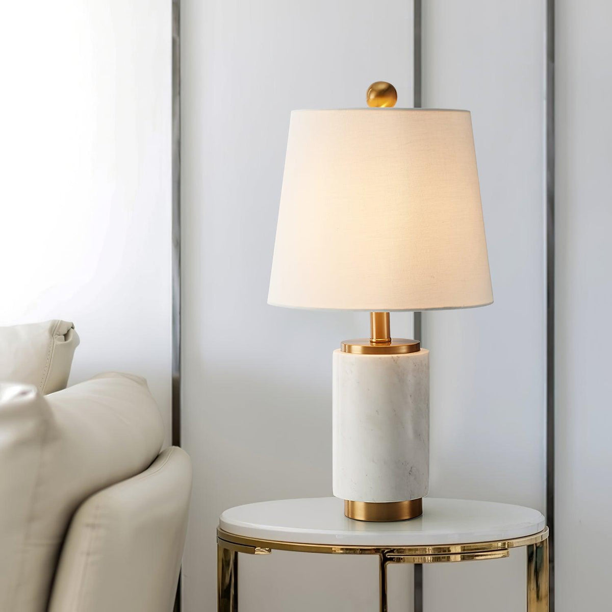 Joan Marble Table Lamp - view 9