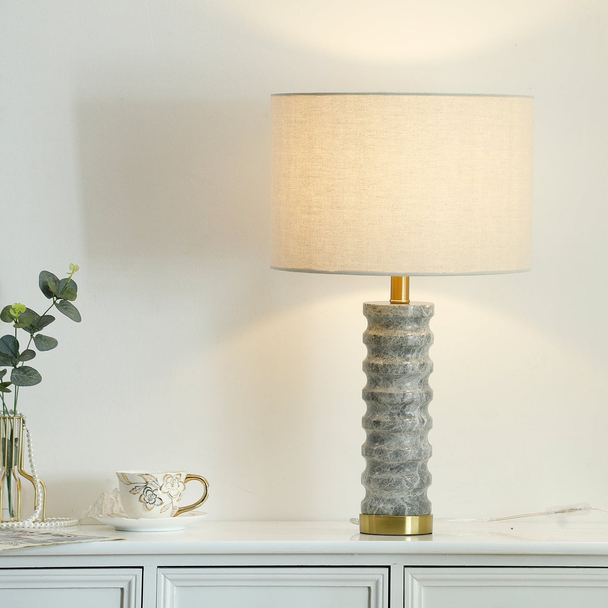 Julienne Marble Table Lamp - view 5