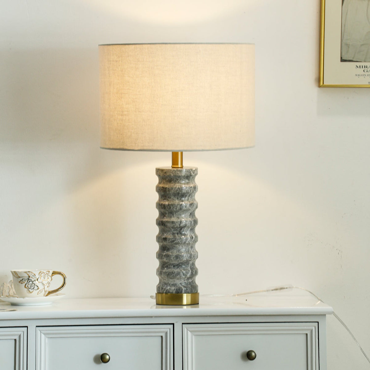 Julienne Marble Table Lamp - view 4