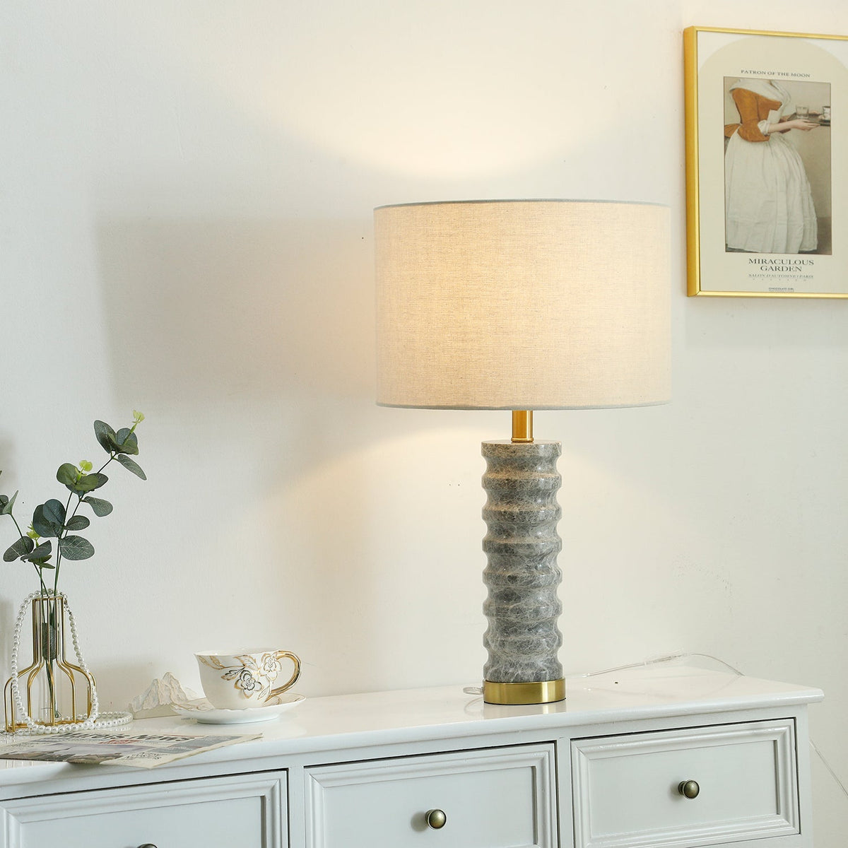 Julienne Marble Table Lamp - view 2