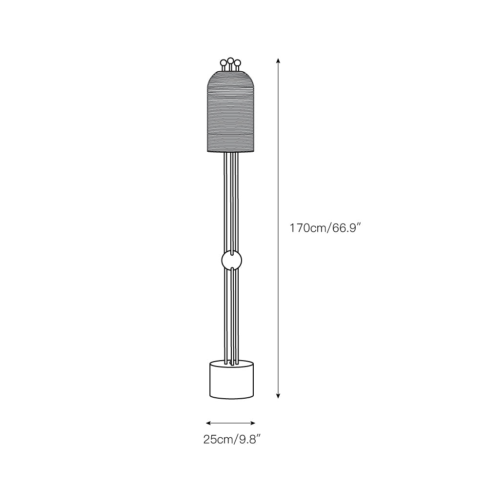 Lantern Glass Floor Lamp - view 3