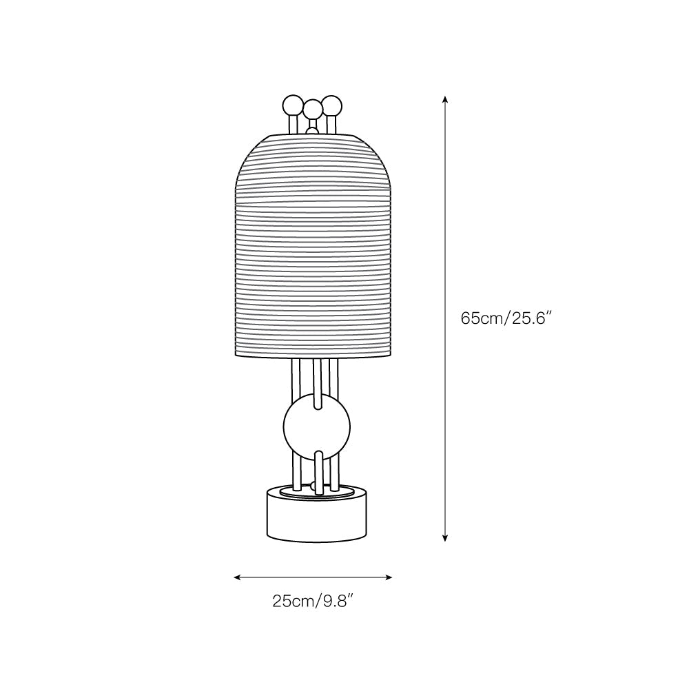 Lantern Glass Table Lamp - view 3