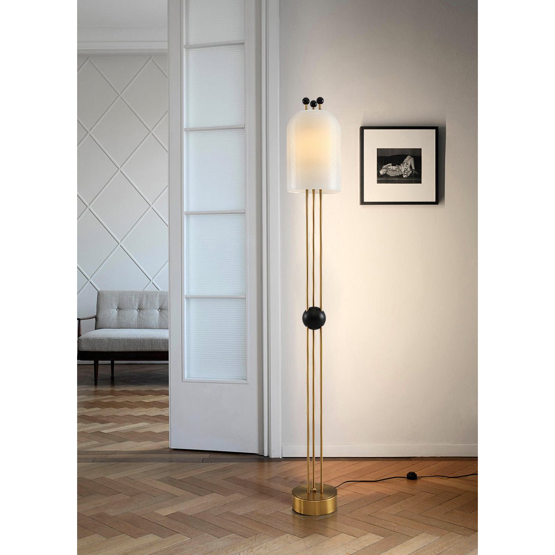 Lantern Glass Floor Lamp - view 9
