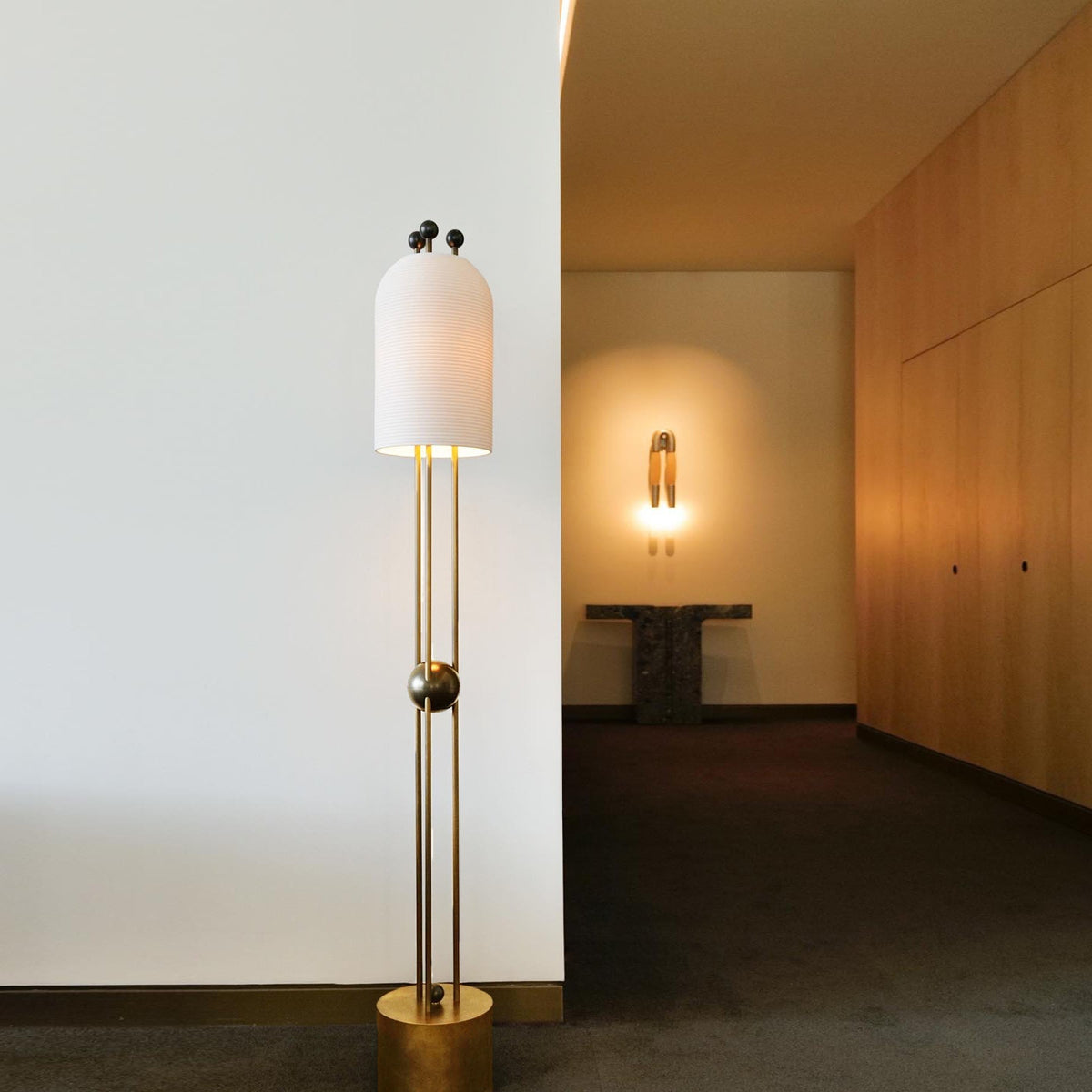 Lantern Glass Floor Lamp - view 2
