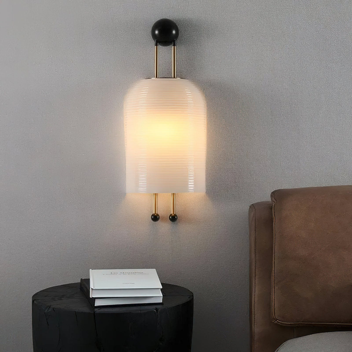 Zelaeora Modern Minimalist Glass Lantern Sconce Wall Lamp - view 9