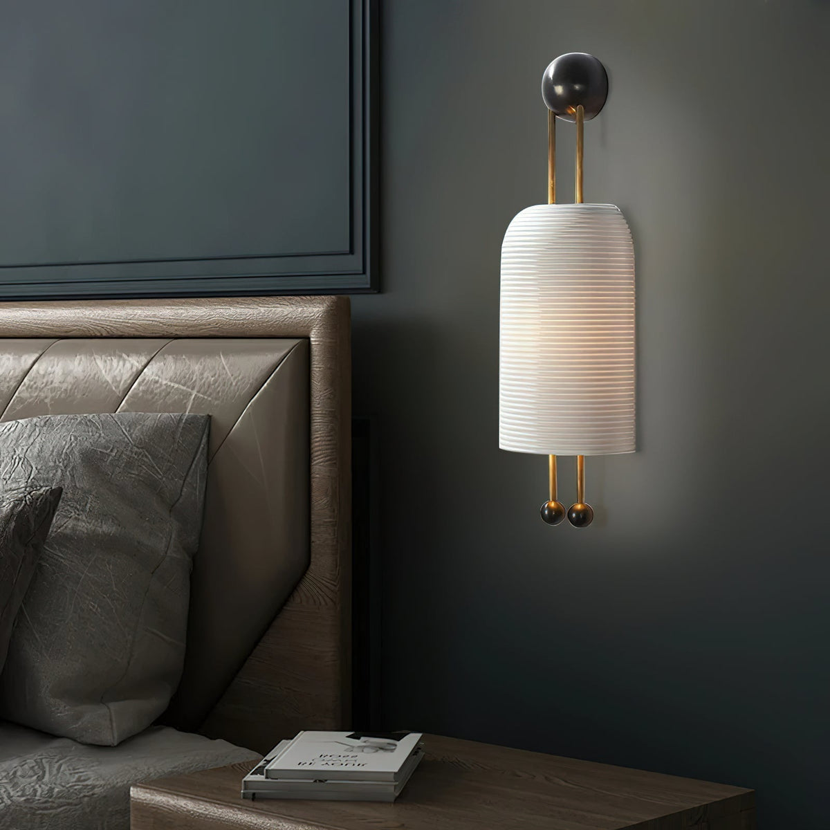 Zelaeora Modern Minimalist Glass Lantern Sconce Wall Lamp - view 11