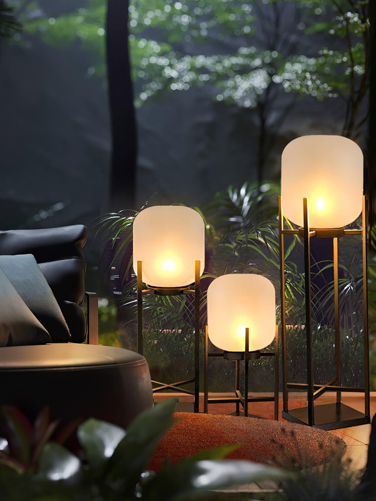 Lantern Outdoor Floor Lamp