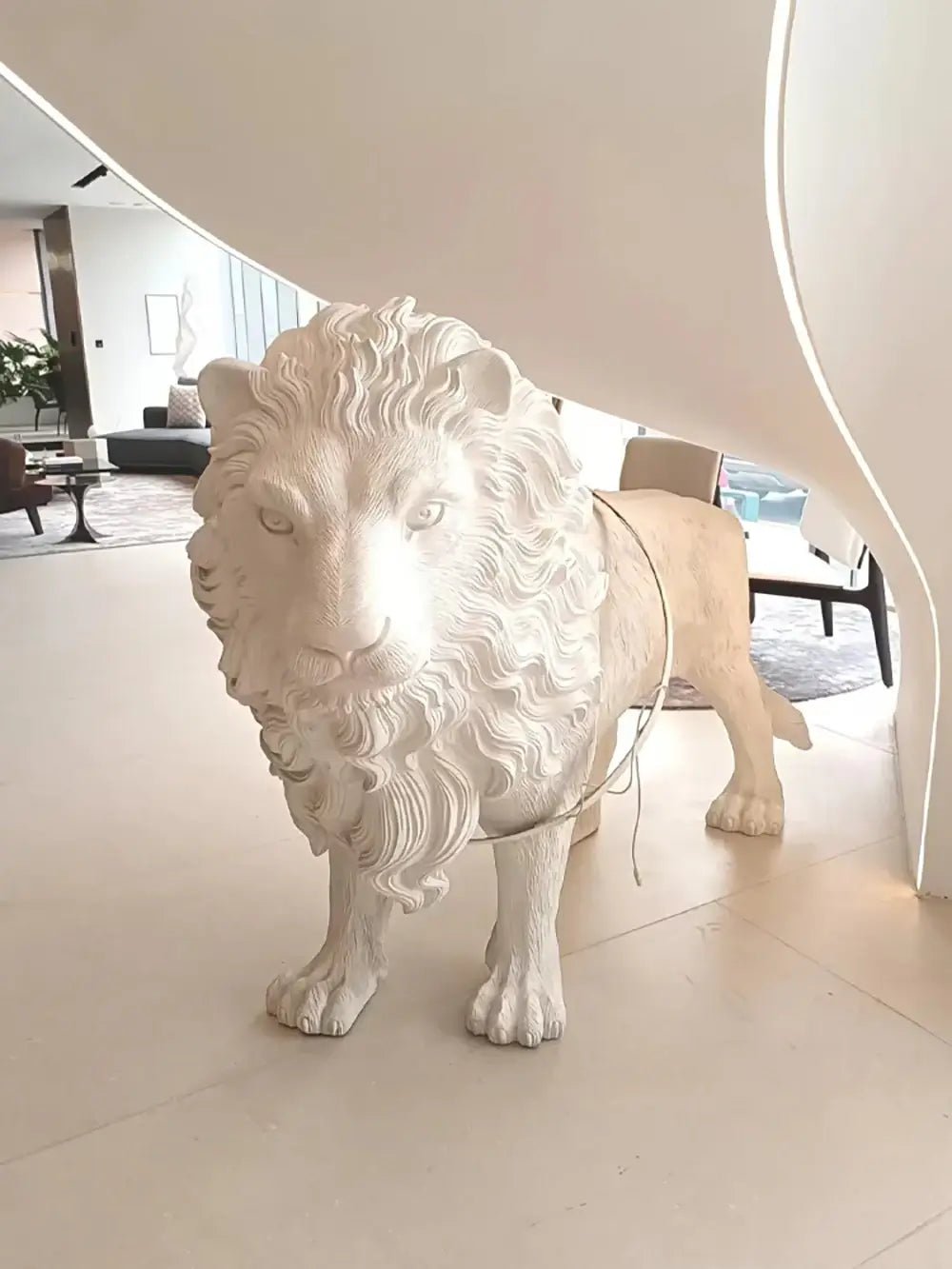 Leo Lion Sculpture Floor Lamp - view 8