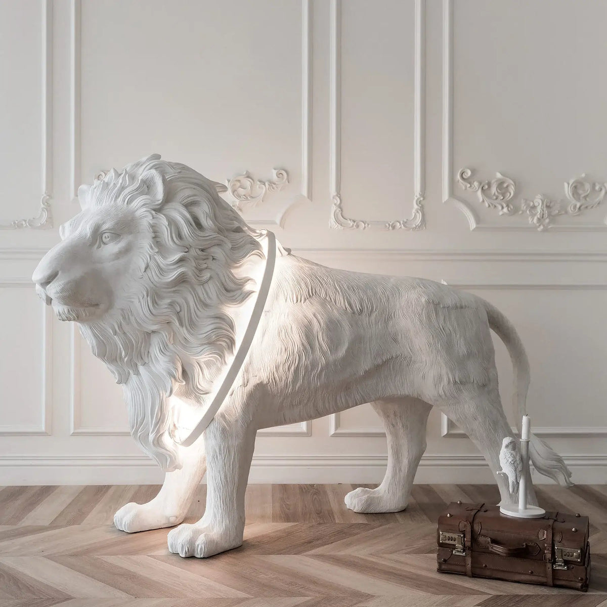 Leo Lion Sculpture Floor Lamp - view 16
