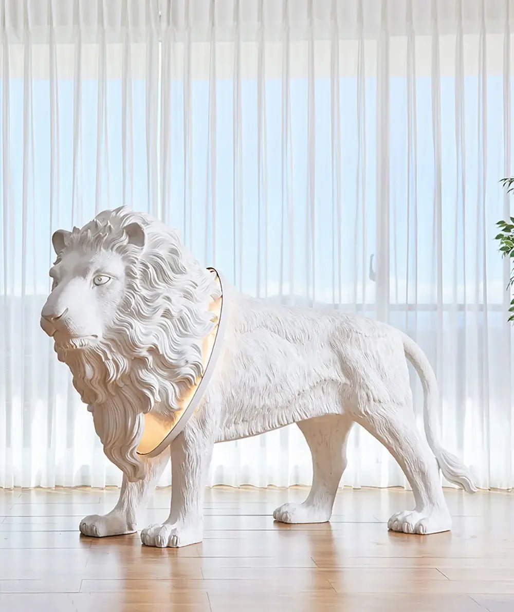 Leo Lion Sculpture Floor Lamp - view 2