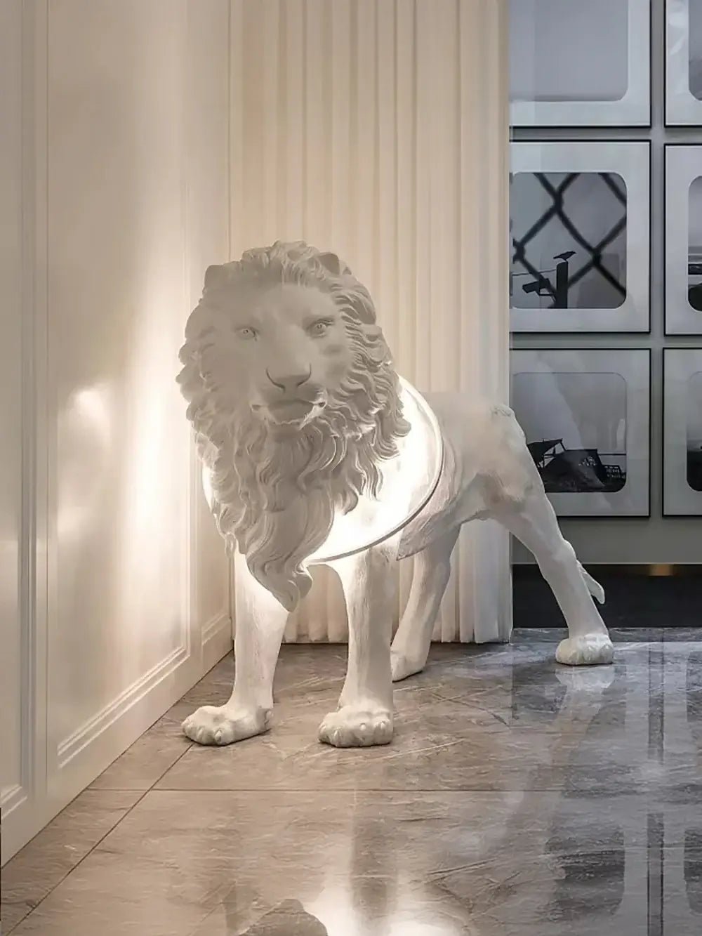 Leo Lion Sculpture Floor Lamp - view 3